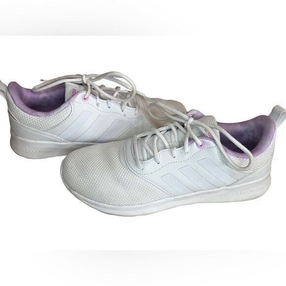 Adidas Women's White/Purple QT Racer 2.0 Running Shoes Size 7.5” - Picture 6 of 8